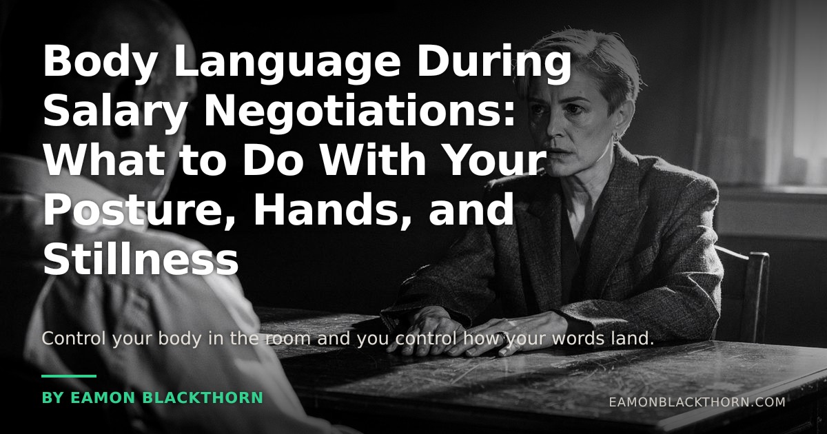 Body Language During Salary Negotiations | Eamon Blackthorn