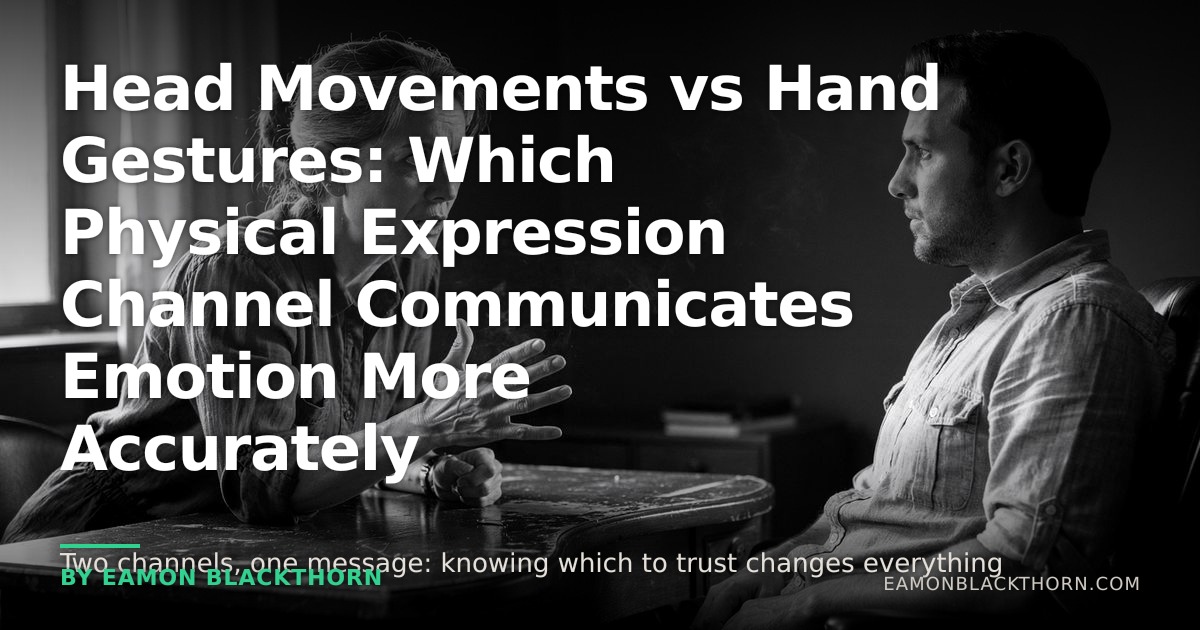 Head Movements vs Hand Gestures | Physical Expression