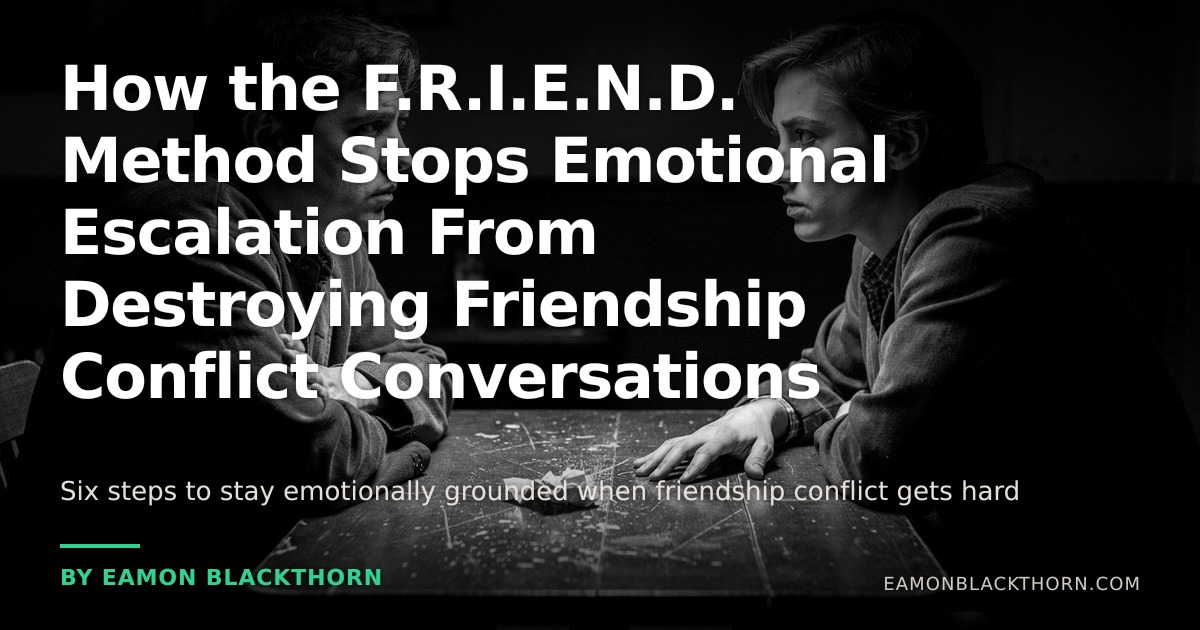 F.R.I.E.N.D. Method Stops Emotional Escalation | Eamon Blackthorn