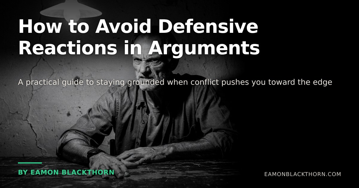 How to Avoid Defensive Reactions in Arguments | Eamon Blackthorn