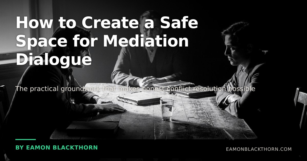 How to Create a Safe Space for Mediation Dialogue