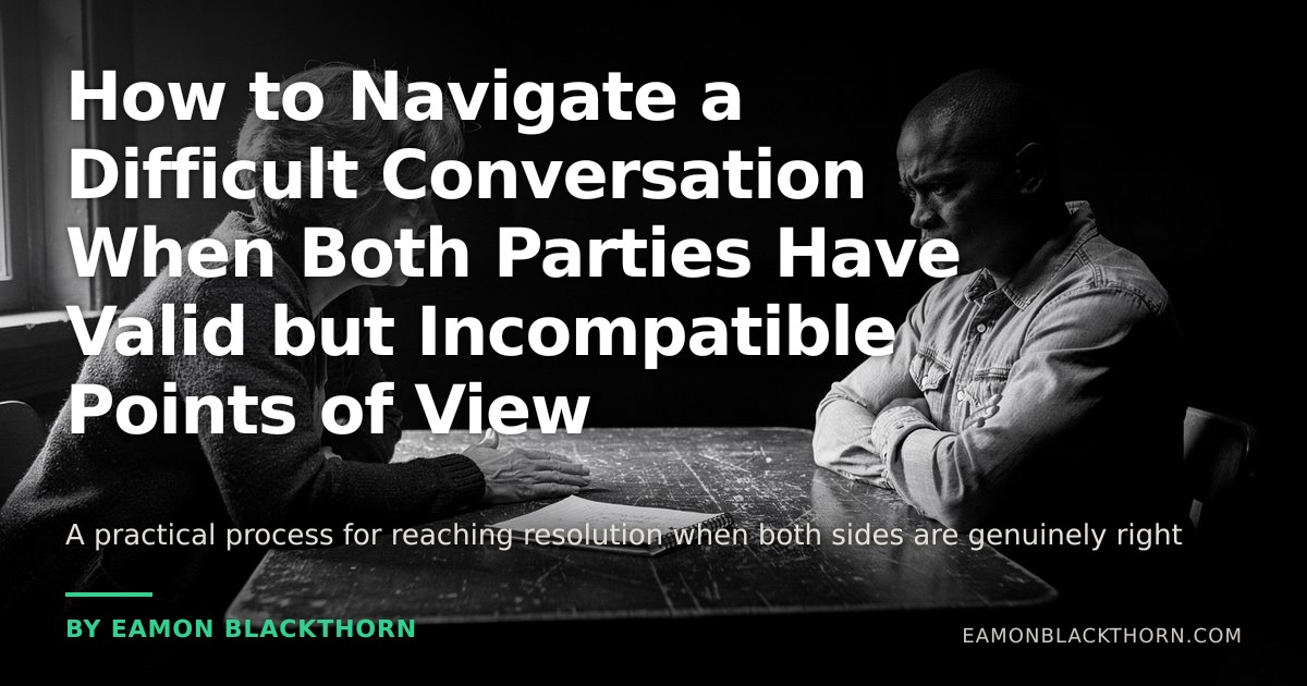 Navigating Difficult Questions How to Navigate a Difficult Conversation | Eamon Blackthorn