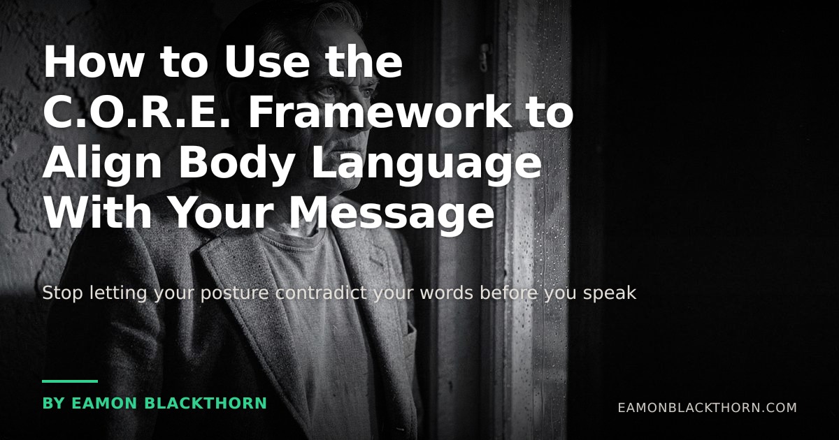C.O.R.E. Framework for Body Language | Eamon Blackthorn