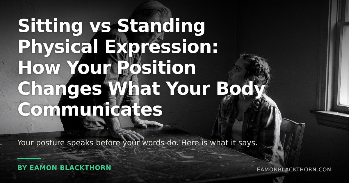 Sitting vs Standing Physical Expression | Eamon Blackthorn