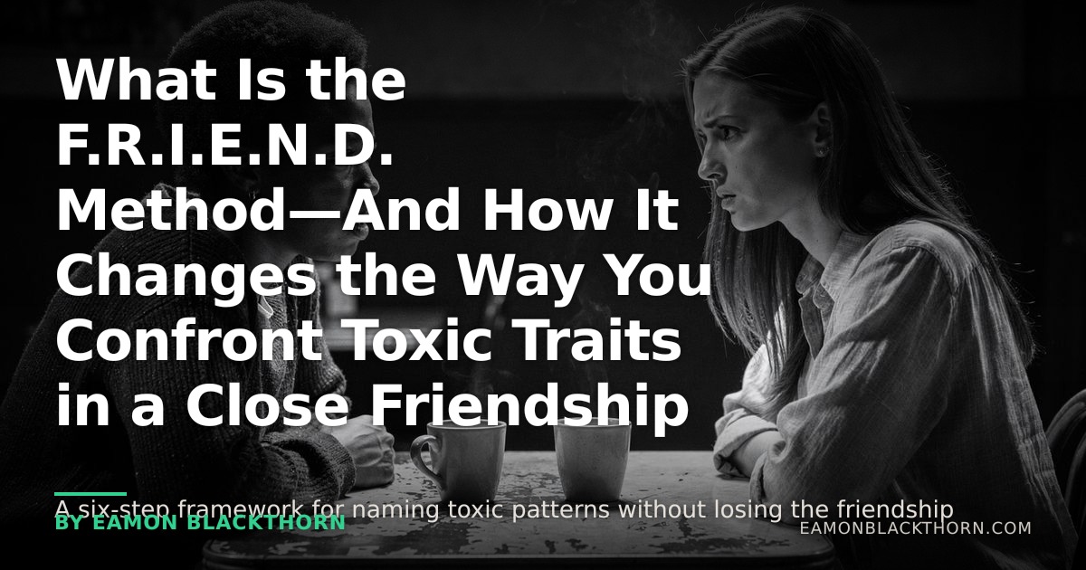 The F.R.I.E.N.D. Method for Toxic Traits | Eamon Blackthorn