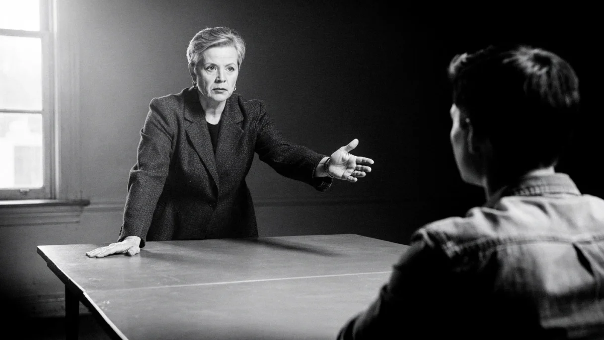 Leader speaking with authority and authentic leadership voice at work