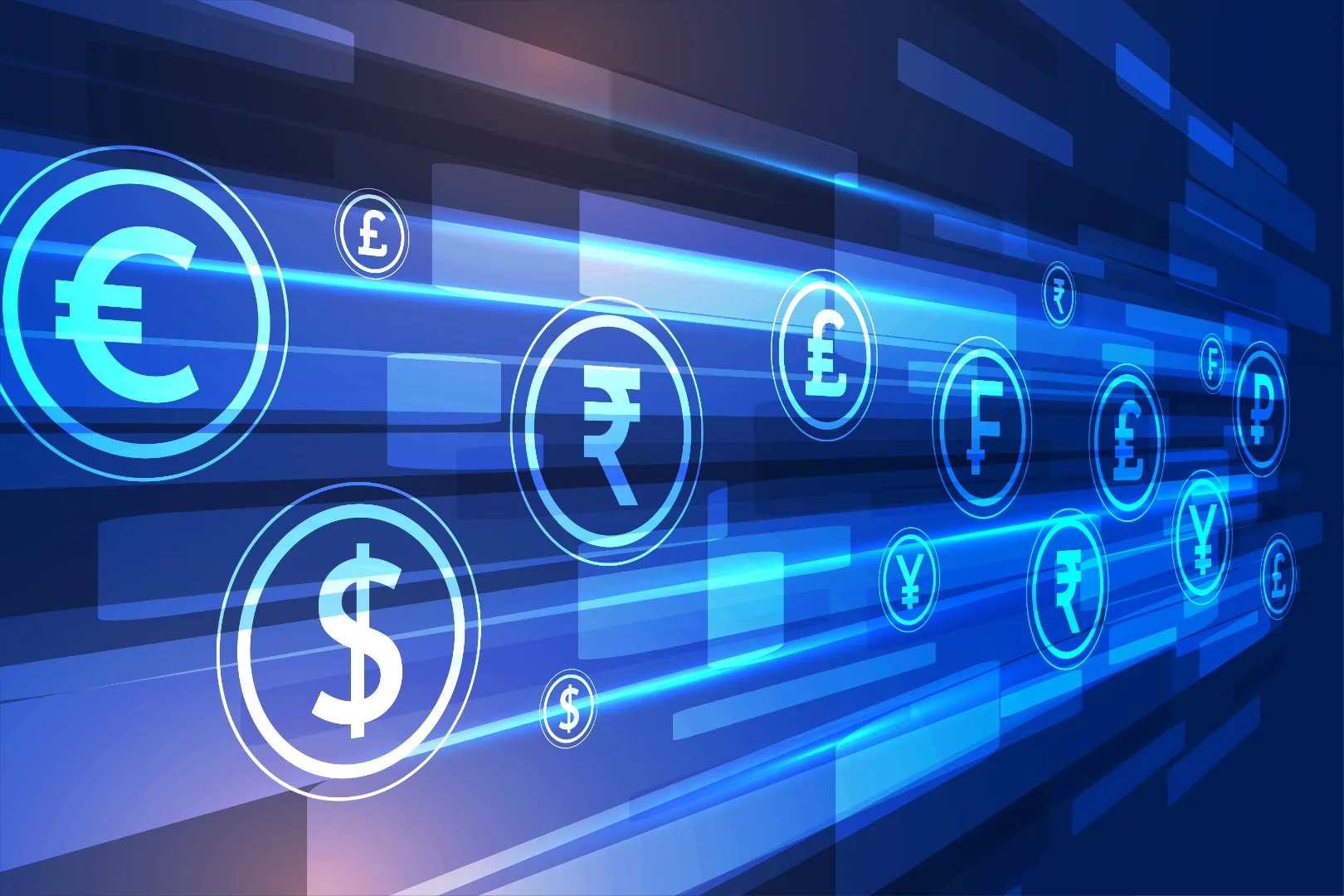 An abstract image illustrating the complex network of global payments, representing the challenges of paying authors across borders.